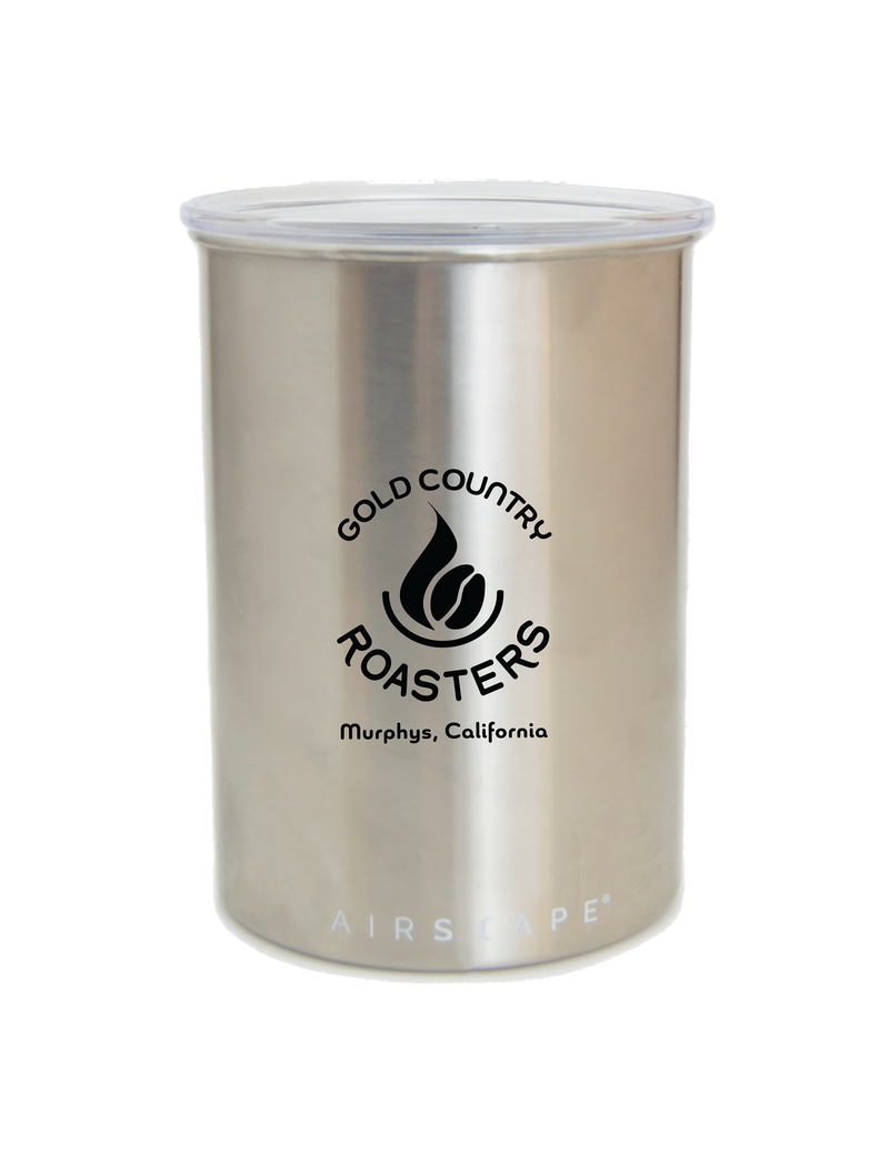 Airscape Storage Canister with logo silver